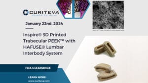 Inspire 3D Printed Trabecular PEEK with HAFUSE Lumbar Interbody System
