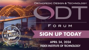 Orthopedic Design and Technology Forum 2024 Banner